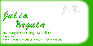 julia magula business card